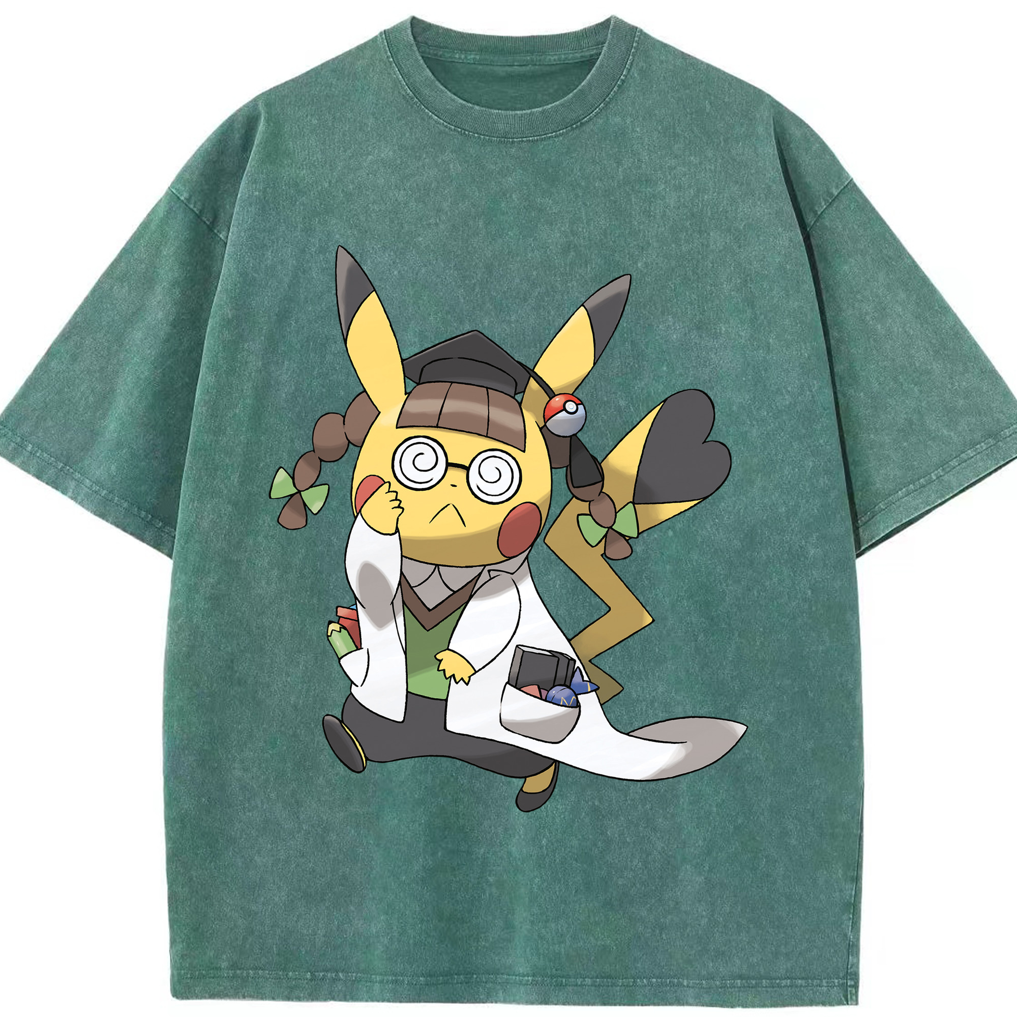 （画像用） ポケットモンスター Pokémon 綿100% ヴィンテージ風 半袖Tシャツ（フロントプリント）